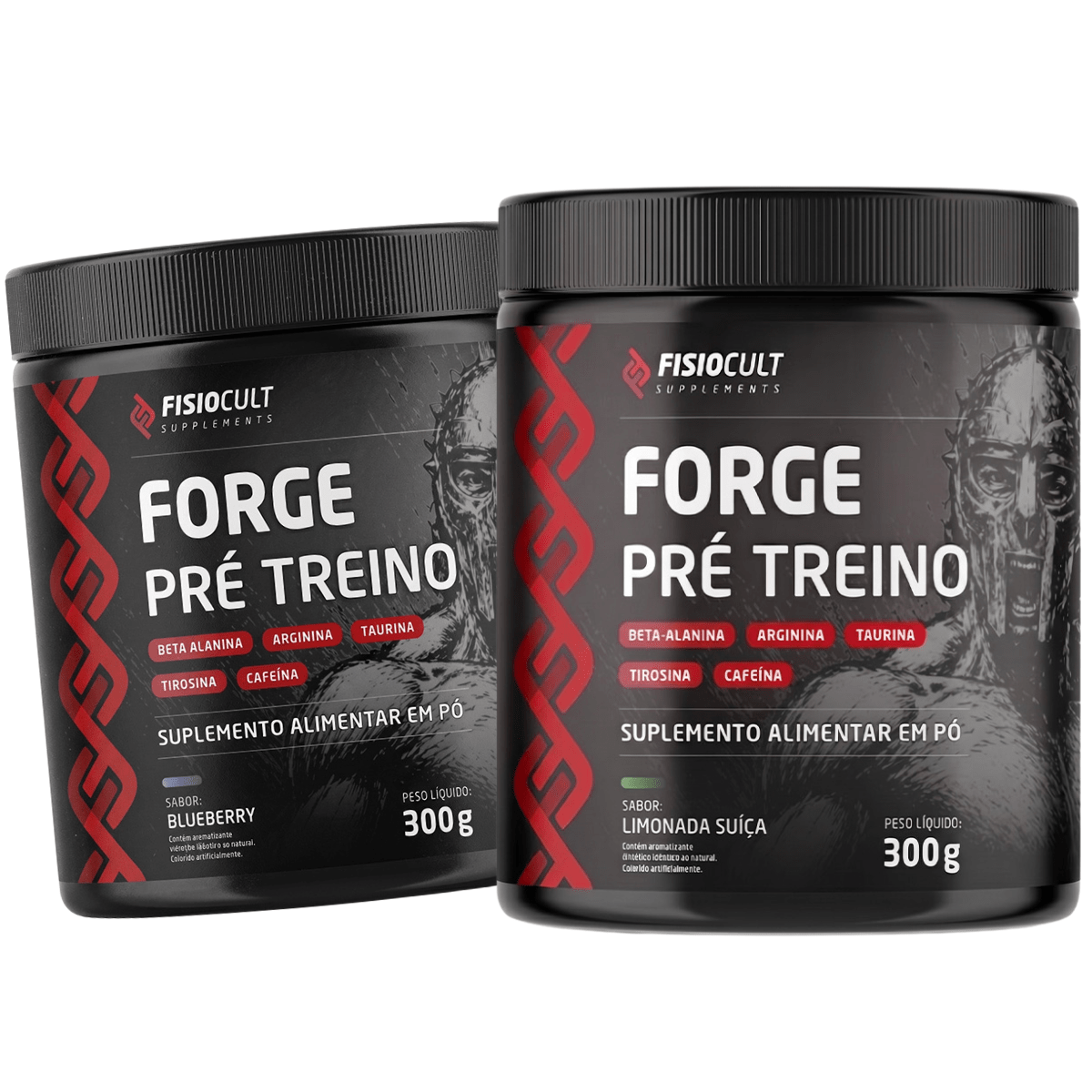 Combo Pré Workout Forge Sabores - Não Empredra - Fisiocult Supplements - FisioCult Suplementos