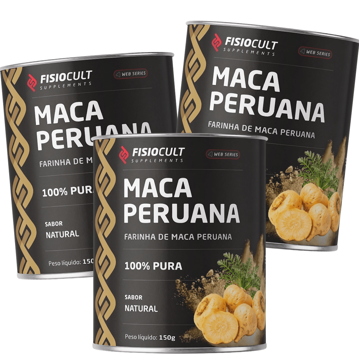 Maca Peruana em Pó 100% Puro 150g Fisiocult Suplements - FisioCult Suplementos