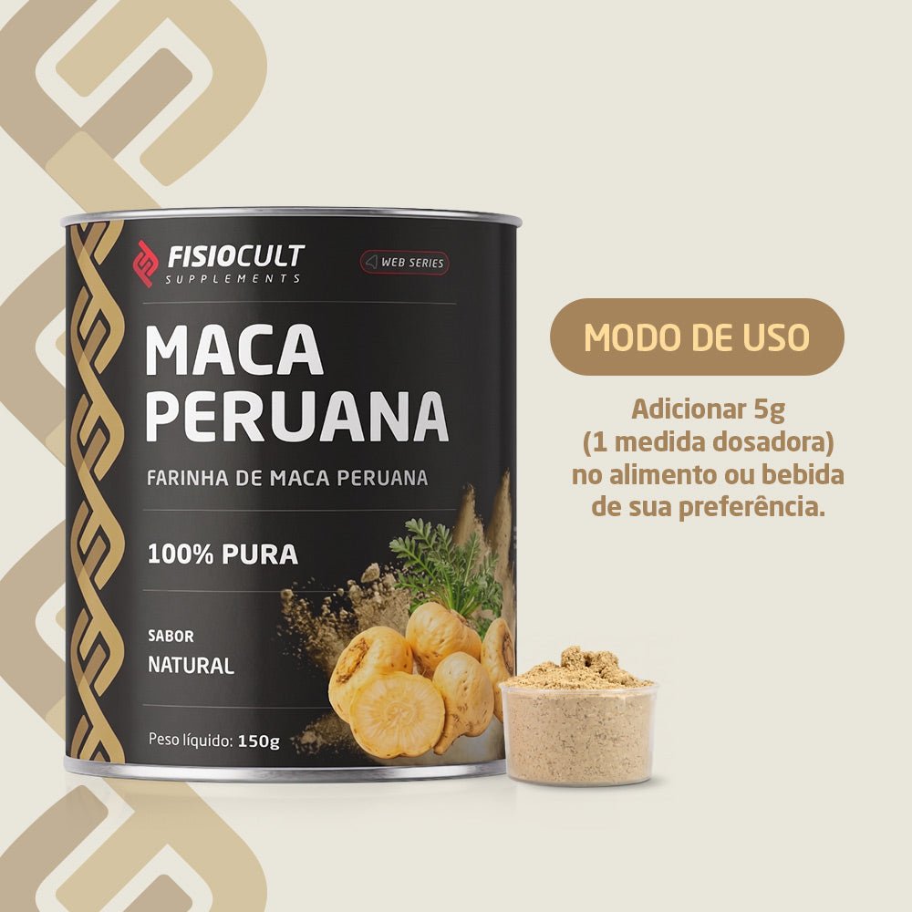Maca Peruana em Pó 100% Puro 150g Fisiocult Suplements - FisioCult Suplementos