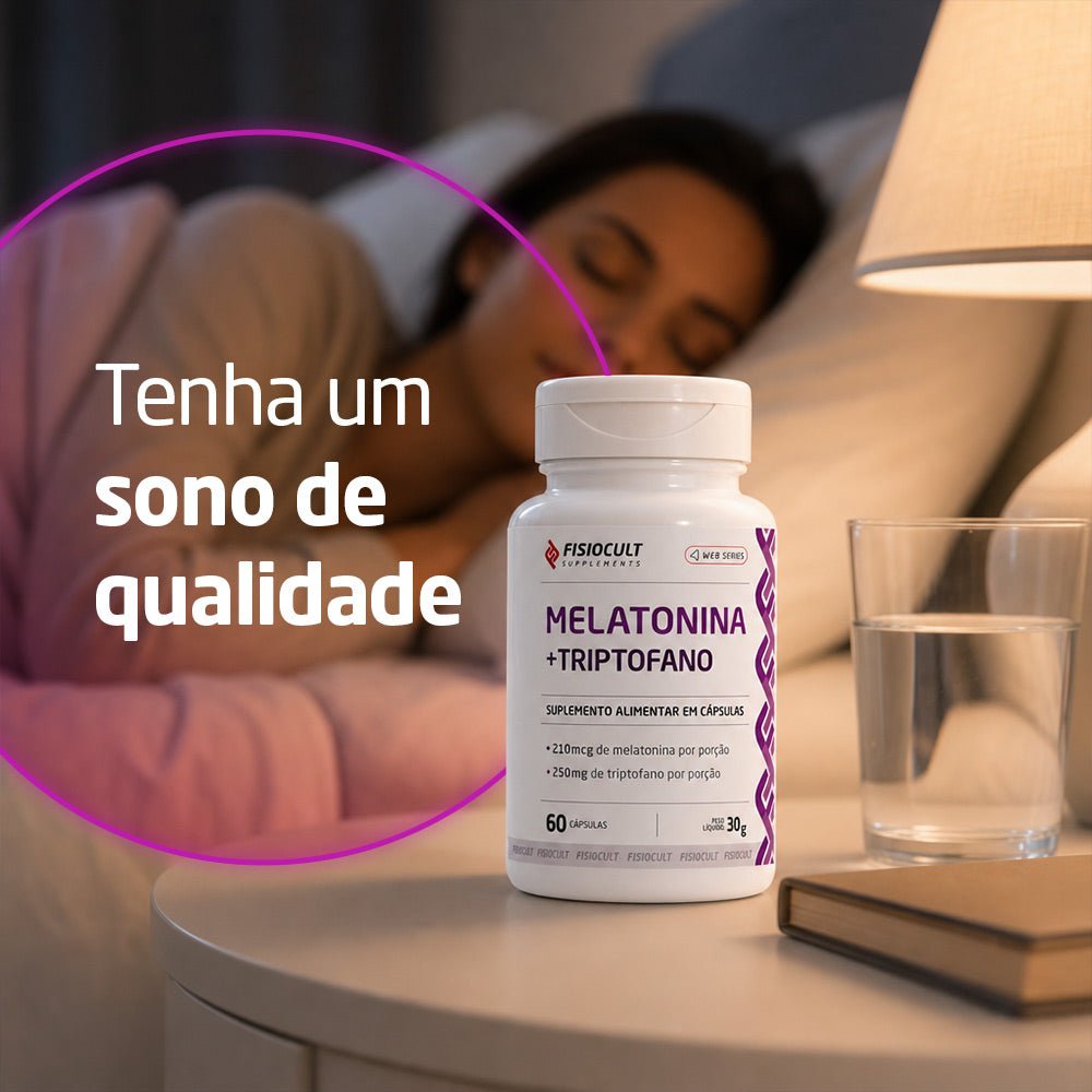 Melatonina + Triptofano 3 Potes - Fisiocult Supplements