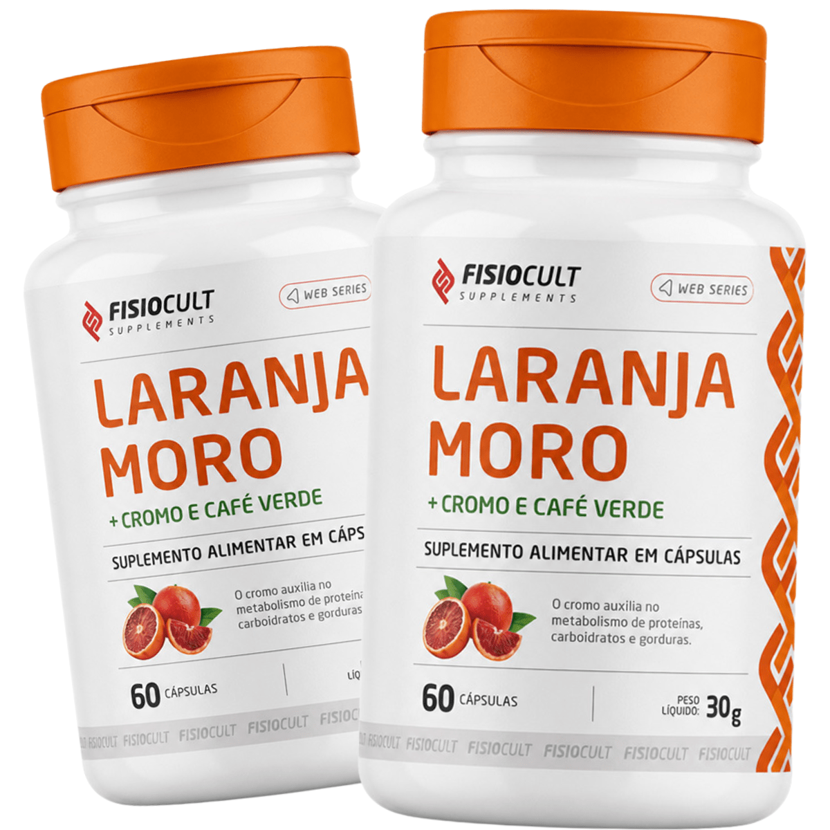Termogênico Lanranja Moro + Cromo + Café Verde 60 Cápsulas Fisiocult Suppelements - FisioCult Suplementos