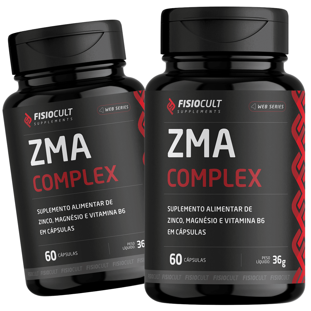 ZMA Magnésio + Zinco + Vitamina B6 60 Cápsulas Fisiocult Supplements - FisioCult Suplementos